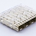 SFP 1X4 带导光棒压接脚